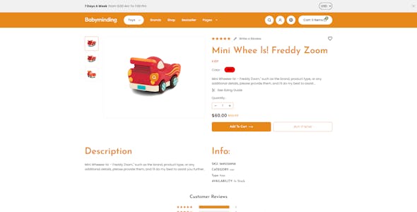 Babyminding - Kids Toys Children Fashion Store Shopify OS 2.0