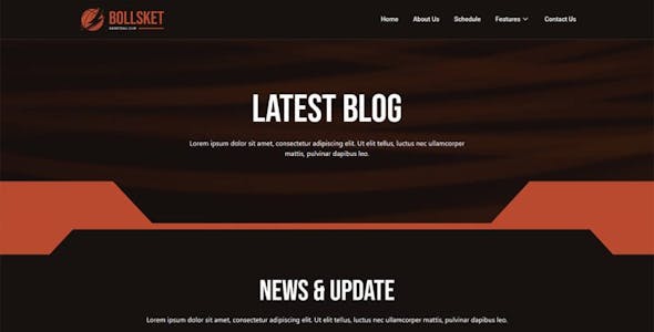 Bollsket - Basketball Club & Sport Elementor Template Kit